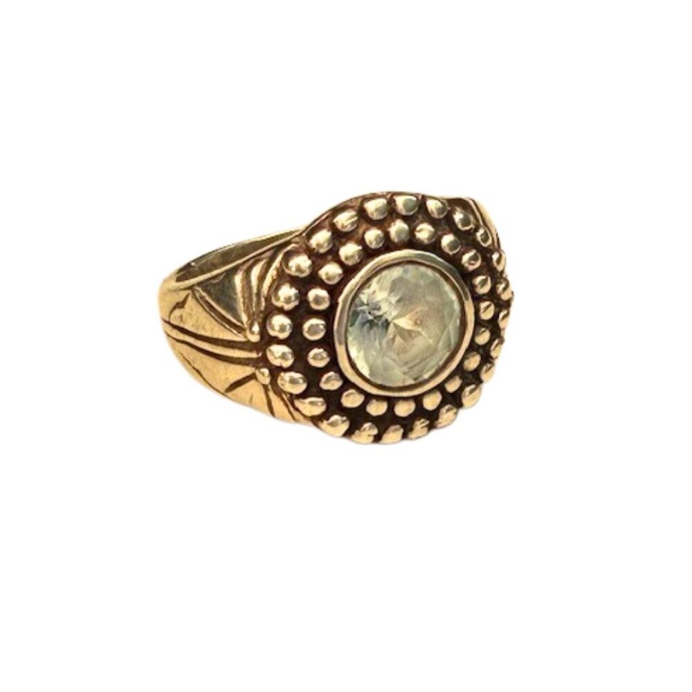 Moonstone Statement Sterling Silver Ring Gift Rea… - image 3